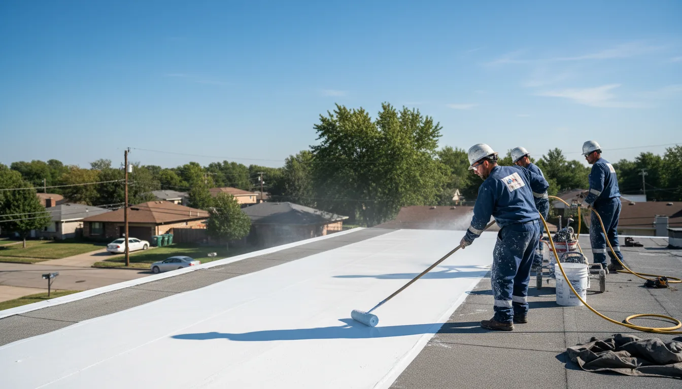 Commercial roof coating in Kingston, IL near me